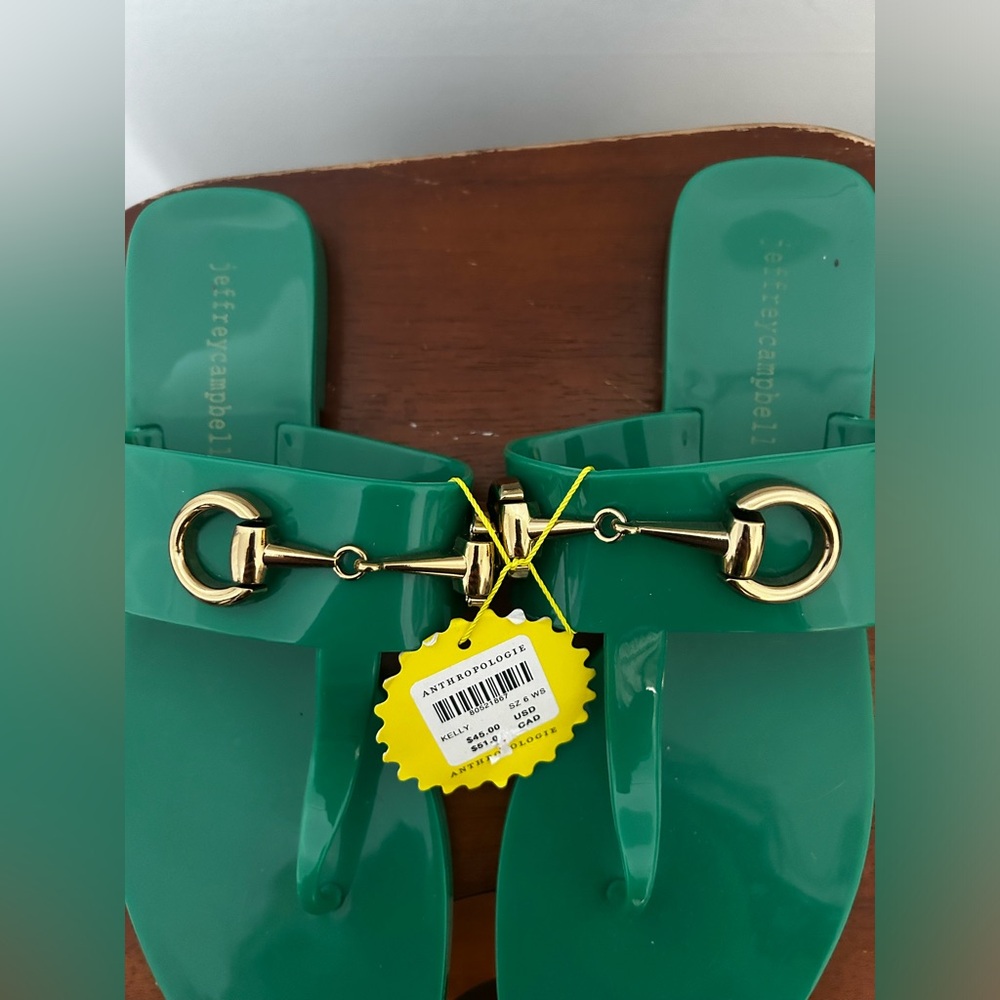 DONATED! Anthropologie Jeffrey Campbell Jelly Sandals NWT! - Picture 8 of 11